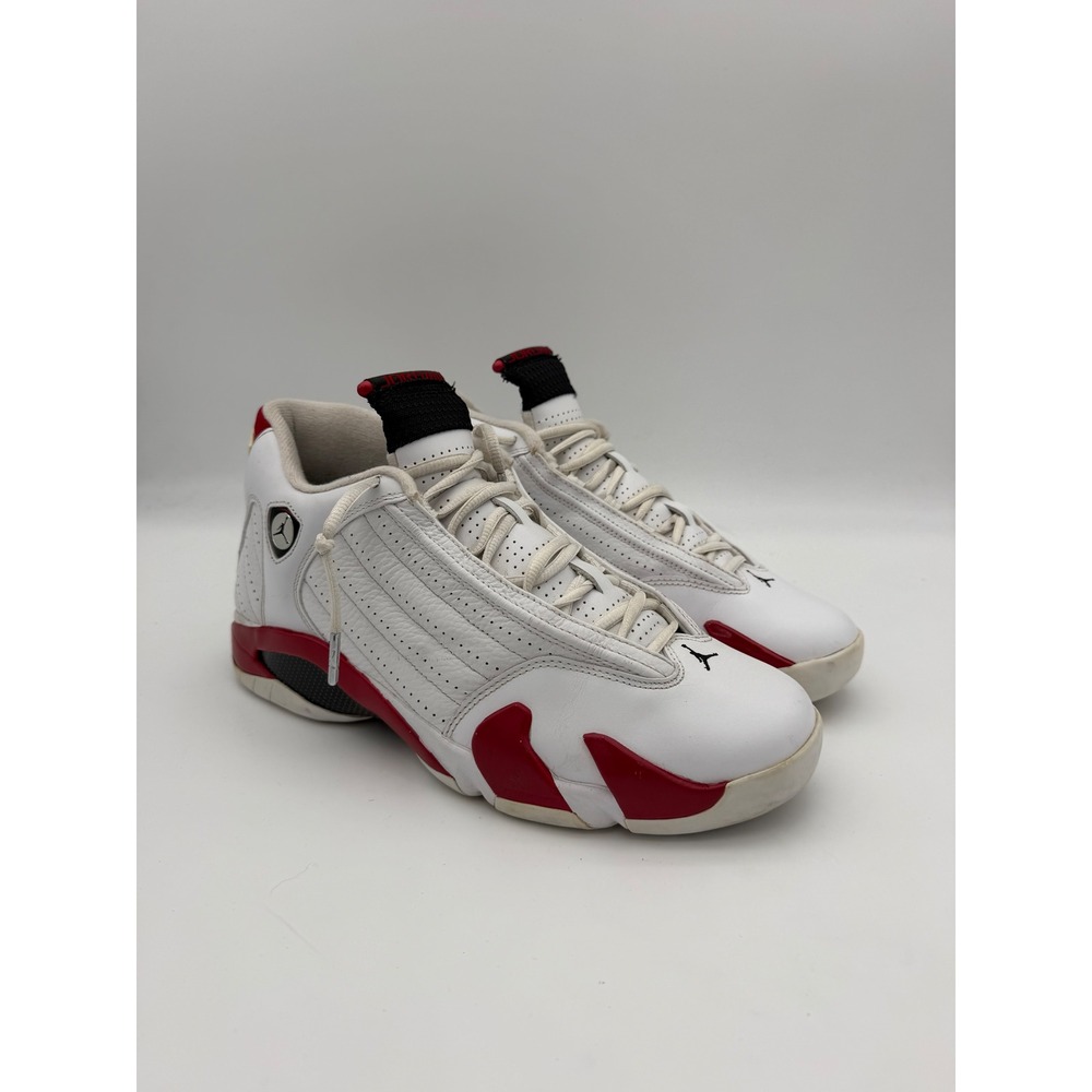 Jordan 14 Retro Candy Cane White Varsity Red 2012 487471-101 Mens 10.5